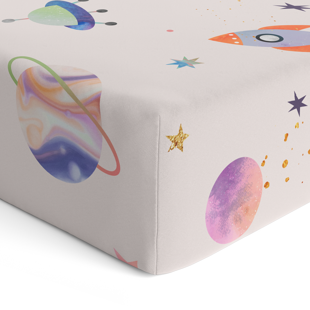 Galaxy crib sheets best sale