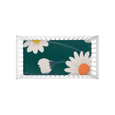 Floral Daisy Crib Sheet