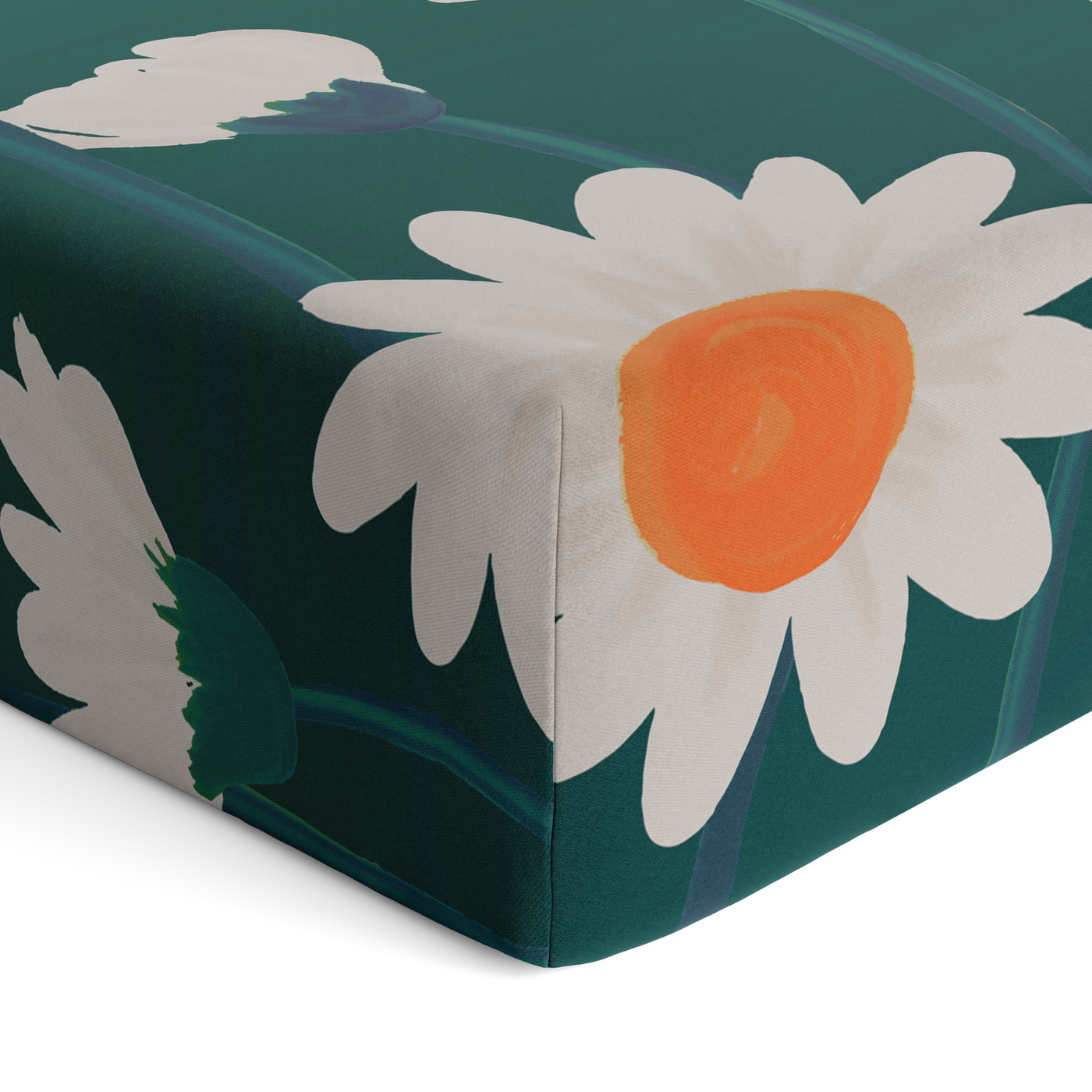 Floral Daisy Crib Sheet