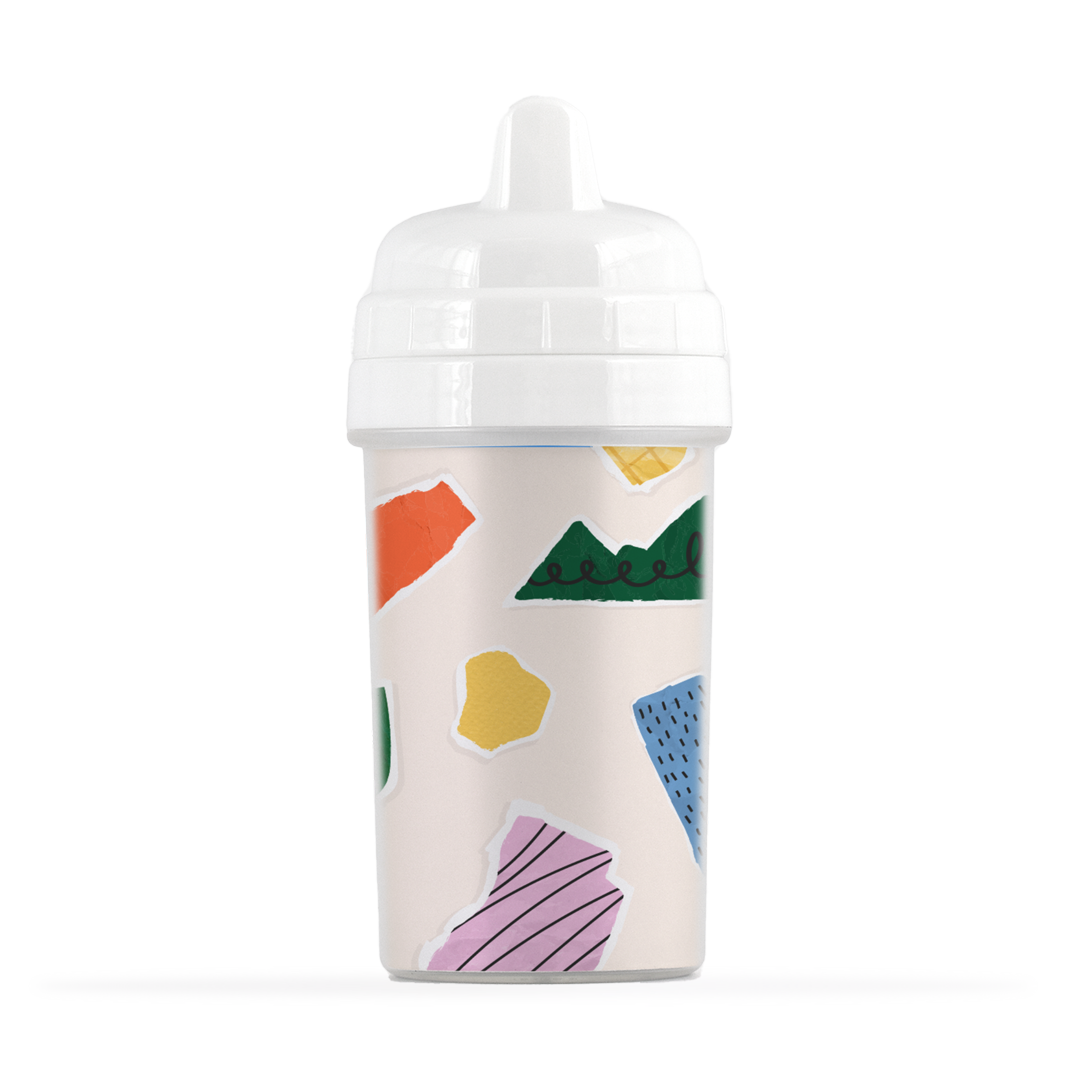 Paper Collage Sippy Cup