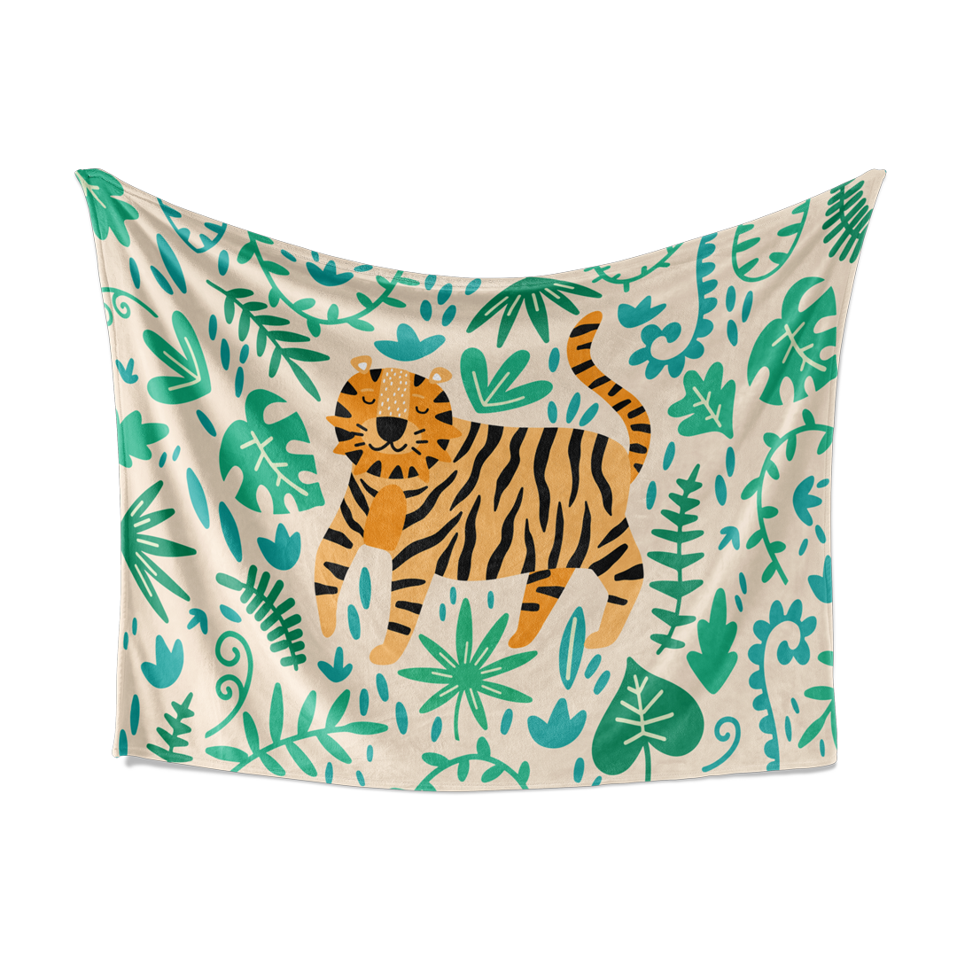 Tiger Doodle Blanket